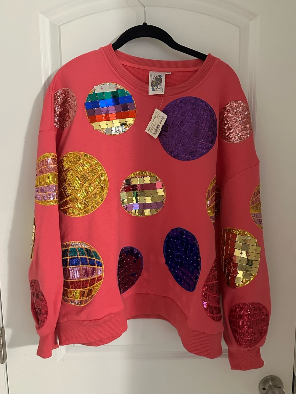 Queen of Sparkles Disco Ball Sweatshirt
